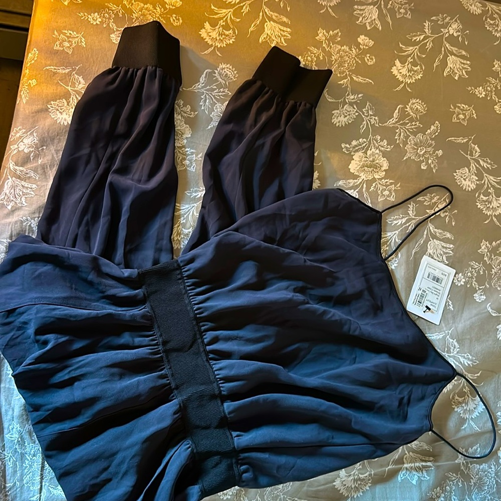 Easy to style jumpsuit can be dressed up or down.